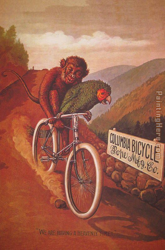 Columbia Bicycles painting - Cassius Marcellus Coolidge Columbia Bicycles art painting
